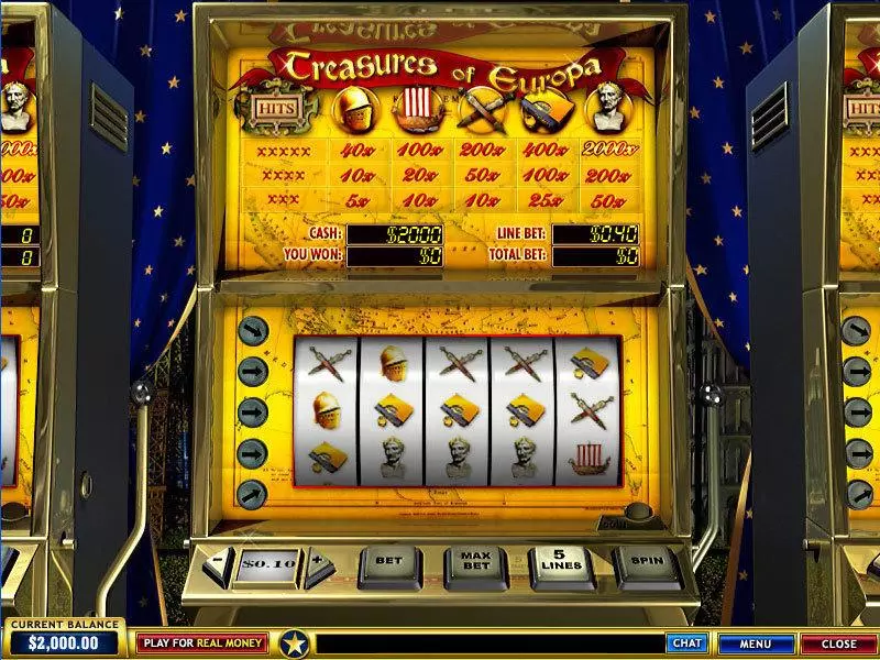 Treasures of Europa PlayTech Slot Game released in   - 