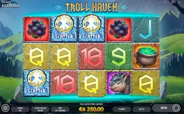 Troll Haven Endorphina Slot Game released in March 2020 - Free Spins