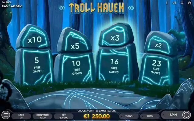 Troll Haven Endorphina Slot Game released in March 2020 - Free Spins