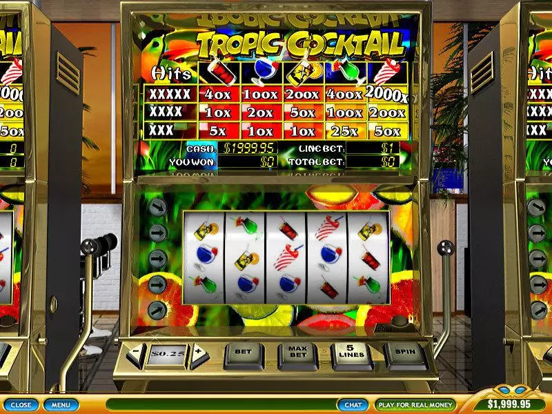Tropic Cocktail PlayTech Slot Game released in   - 