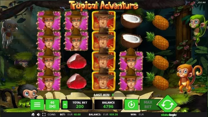 Tropical Adventure StakeLogic Slot Game released in September 2017 - Free Spins