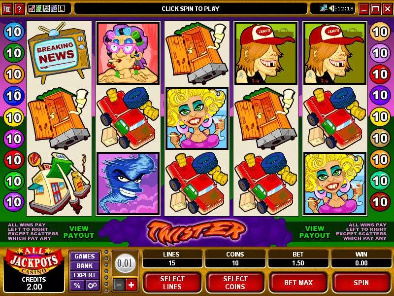 Twister Microgaming Slot Game released in   - Free Spins
