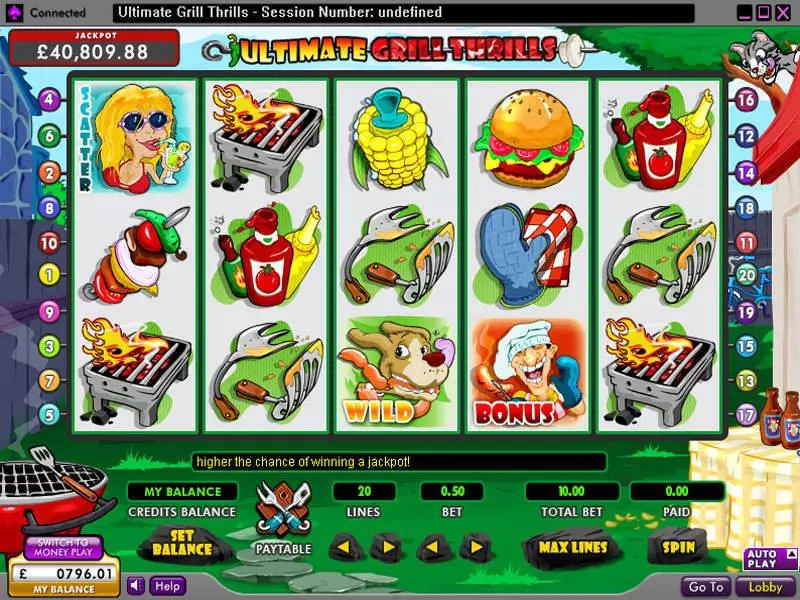 Ultimate Grill Thrills 888 Slot Game released in   - Second Screen Game