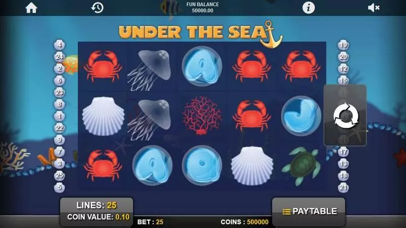 Under the Sea 1x2 Gaming Slot Game released in   - Free Spins