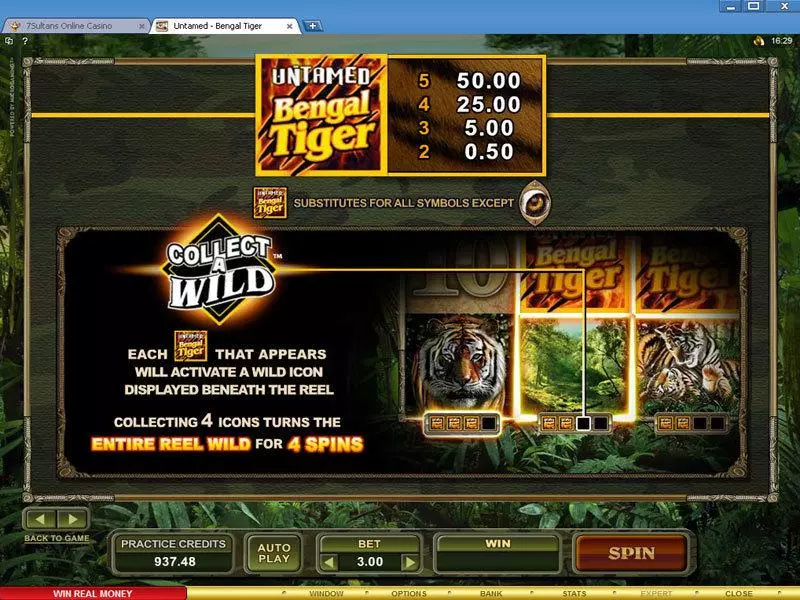 Untamed - Bengal Tiger Microgaming Slot Game released in   - Free Spins