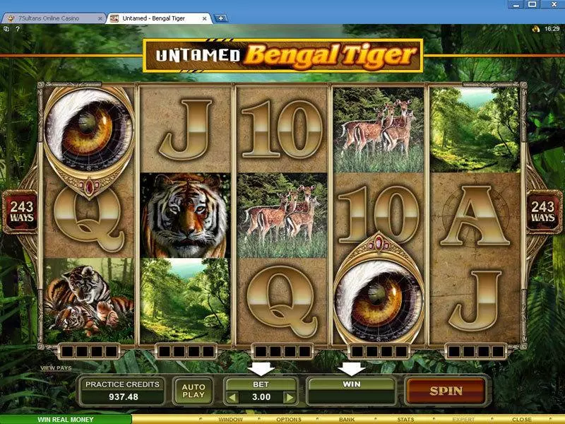 Untamed - Bengal Tiger Microgaming Slot Game released in   - Free Spins