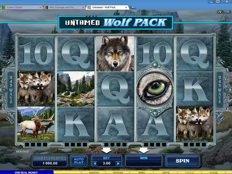 Untamed - Wolf Pack Microgaming Slot Game released in   - Free Spins