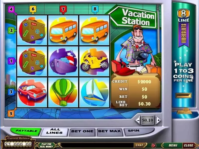 Vacation Station PlayTech Slot Game released in   - 