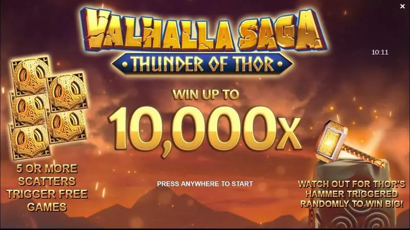 Valhalla Saga: Thunder of Thor Jelly Entertainment Slot Game released in November 2021 - Free Spins