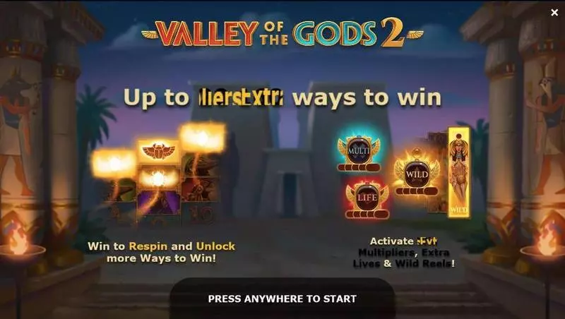 Valley of the Gods 2 Yggdrasil Slot Game released in September 2020 - Wild Reels