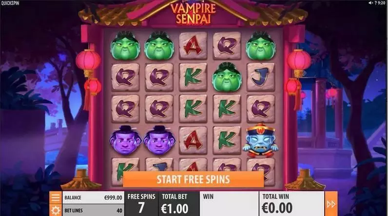Vampire Senpai Quickspin Slot Game released in July 2020 - Free Spins