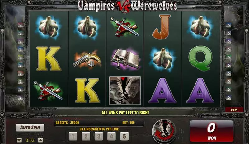 Vampires vs Werewolves Amaya Slot Game released in   - Second Screen Game