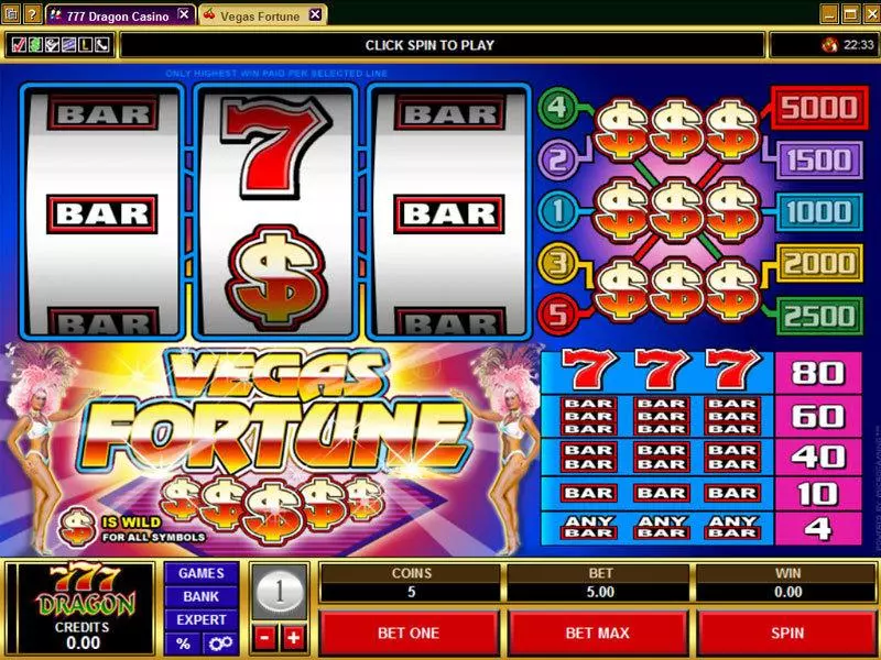 Vegas Fortune Microgaming Slot Game released in   - 