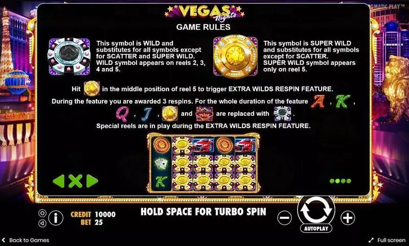 Vegas Nights Pragmatic Play Slot Game released in September 2017 - Free Spins