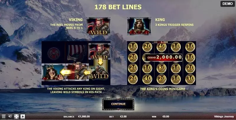Vikings Journey Red Rake Gaming Slot Game released in August 2022 - Minigame