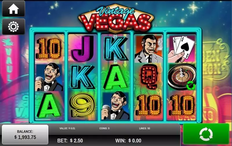 Vintage Vegas Rival Slot Game released in September 2014 - Free Spins