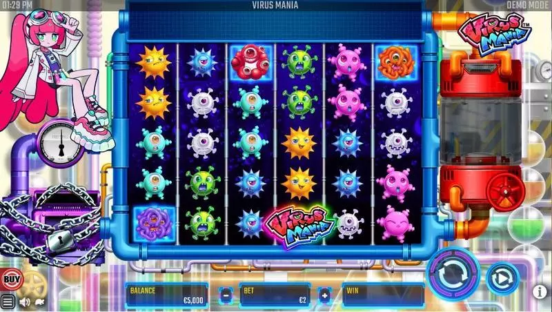 Virus Mania Win Fast Games Slot Game released in November 2024 - Free Spins