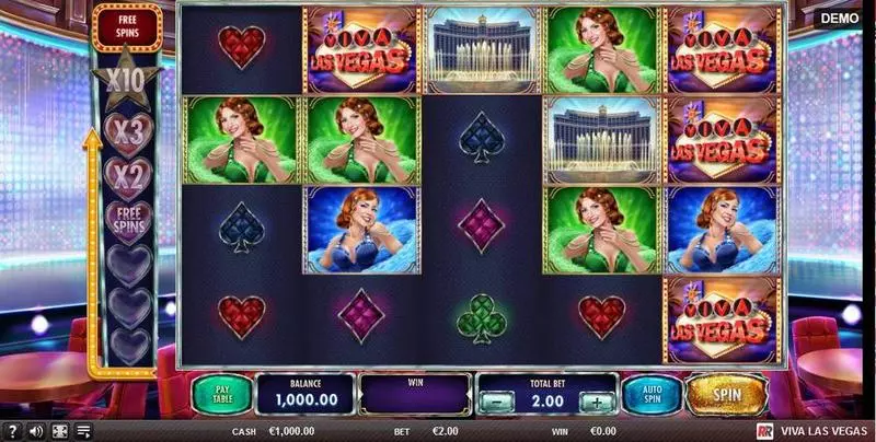 Viva Las Vegas Red Rake Gaming Slot Game released in  2018 - Free Spins
