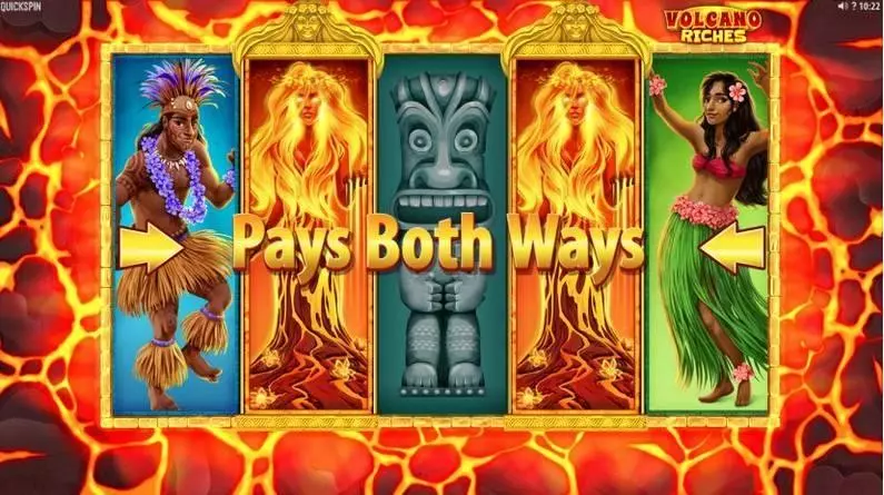 Volcano Riches Quickspin Slot Game released in March 2018 - Free Spins