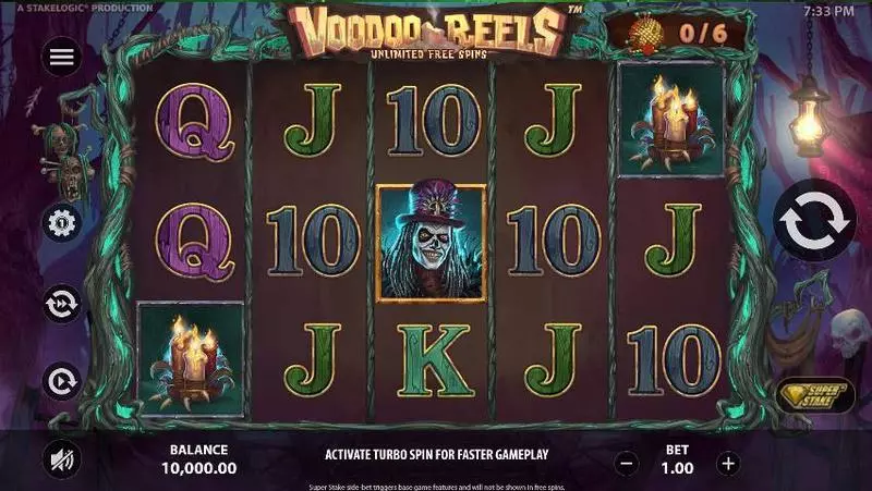 Voodoo Reels Unlimited Free Spins StakeLogic Slot Game released in May 2020 - Super Stake