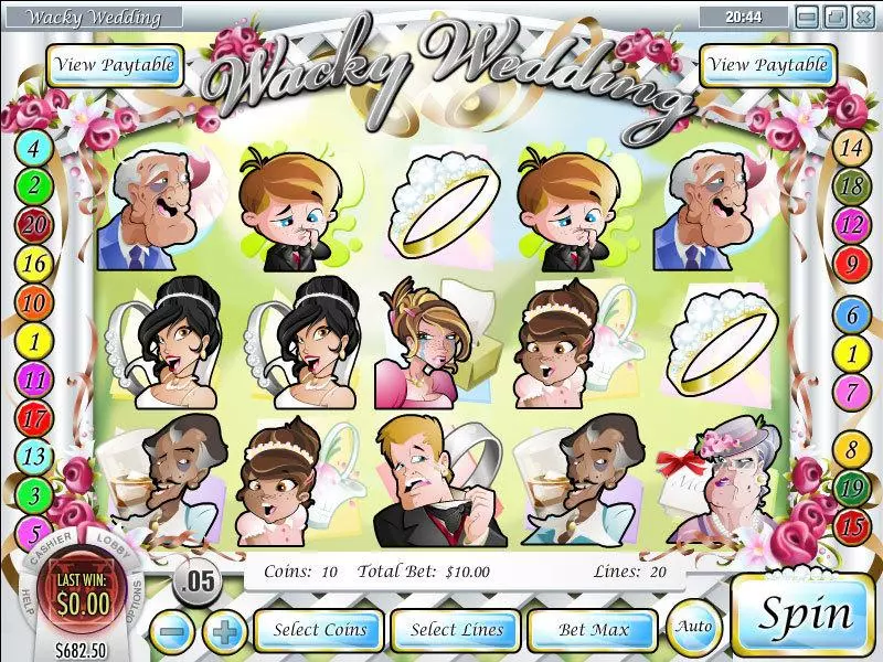 Wacky Wedding Rival Slot Game released in February 2010 - Free Spins