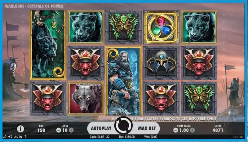 Warlords: Crystals of Power NetEnt Slot Game released in   - Free Spins