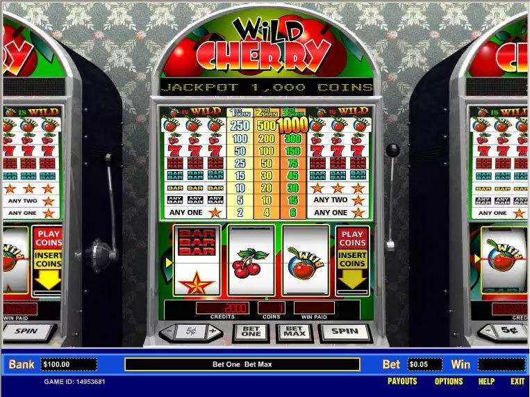 Wild Cherry 5 Line Parlay Slot Game released in   - 