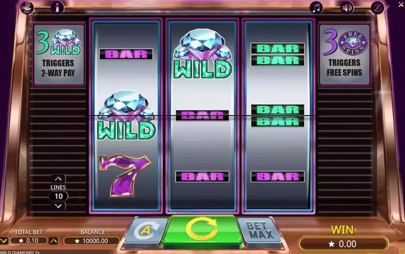 Wild Diamond 7x Booming Games Slot Game released in   - Free Spins