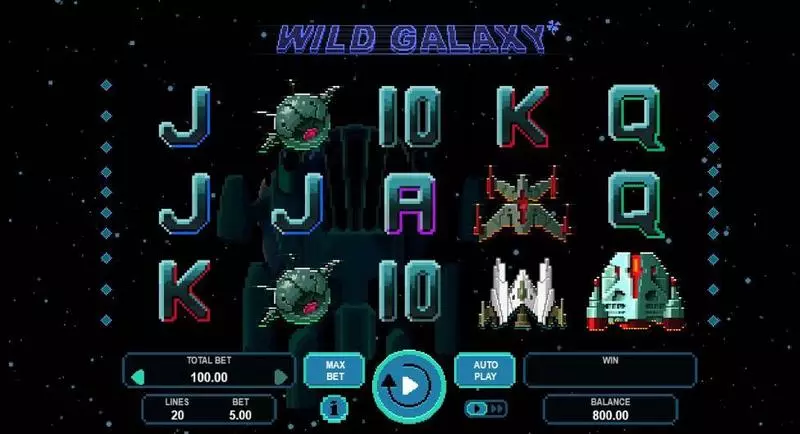 Wild Galaxy Booongo Slot Game released in September 2017 - Free Spins