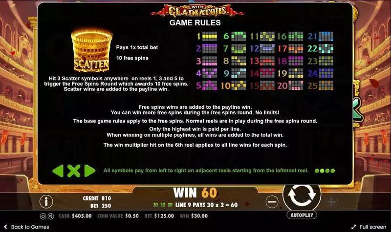 Wild Gladiators Pragmatic Play Slot Game released in March 2019 - Free Spins