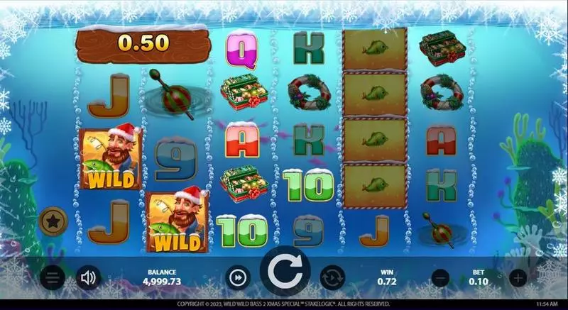 Wild Wild Bass 2 Xmas Special StakeLogic Slot Game released in December 2023 - Super Wheel