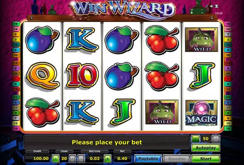 Win Wizard Novomatic Slot Game released in   - Pick a Box