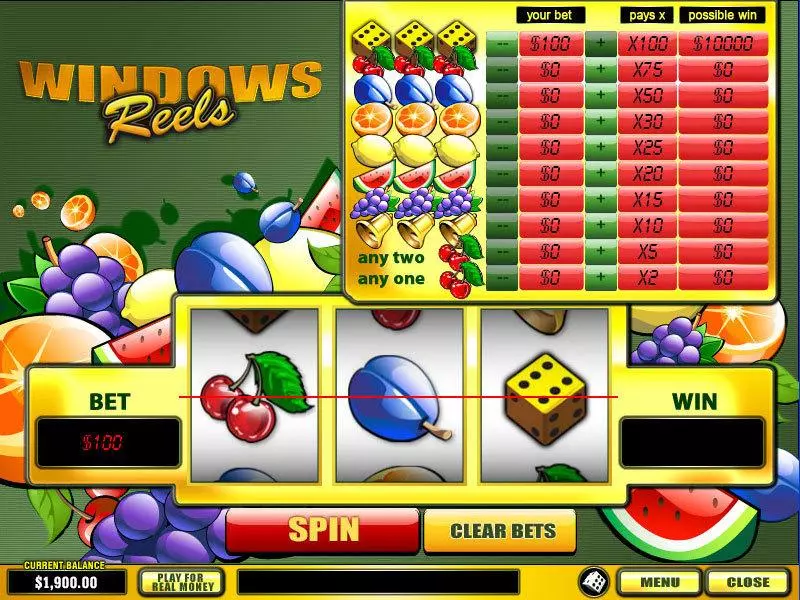 Windows Reels PlayTech Slot Game released in   - 