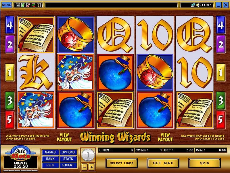 Winning Wizards Microgaming Slot Game released in   - 