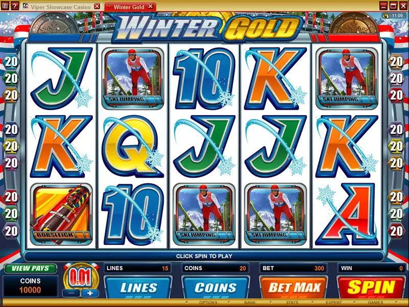 Winter Gold Microgaming Slot Game released in   - Free Spins