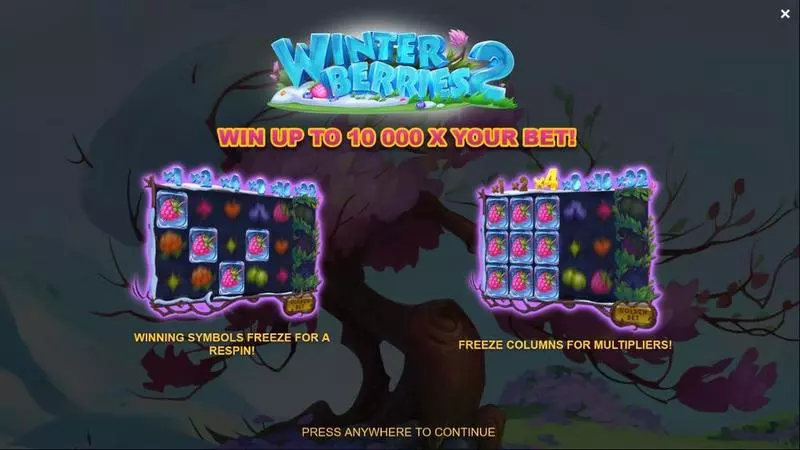 Winterberries 2  Yggdrasil Slot Game released in February 2023 - Free Spins