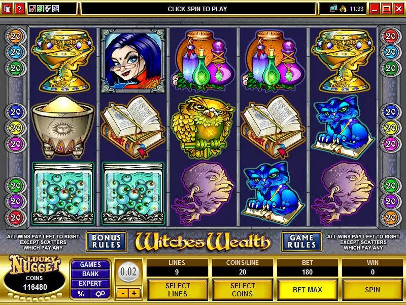 Witches Wealth Microgaming Slot Game released in   - Second Screen Game