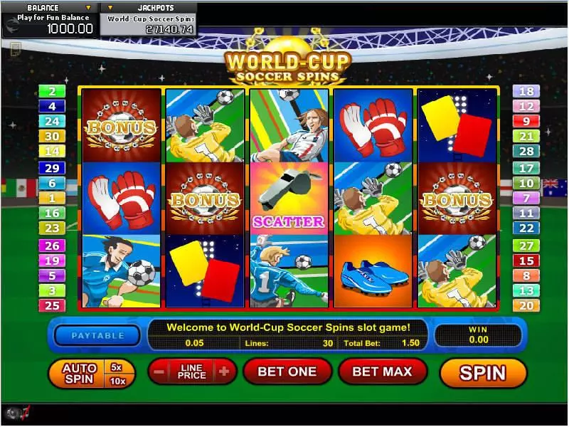 World Cup Soccer Spins GamesOS Slot Game released in   - Free Spins
