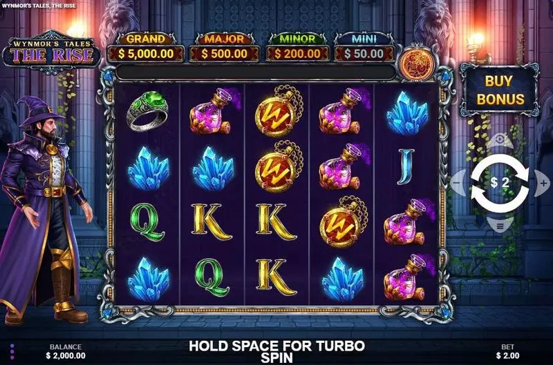 Wynmor’s Tales The Rise Wizard Games Slot Game released in April 2024 - Cash collect