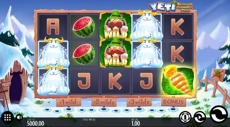 Yeti - Battle of Greenhat Peak Thunderkick Slot Game released in June 2018 - Free Spins