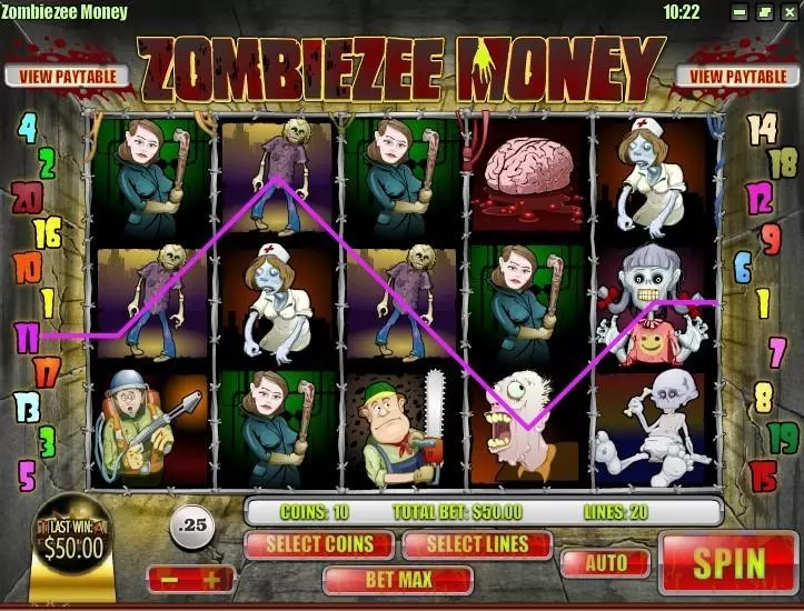 Zombiezee Money Rival Slot Game released in March 2013 - Free Spins