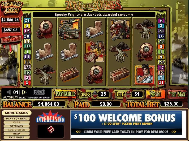 Zone of Zombies CryptoLogic Slot Game released in   - Second Screen Game